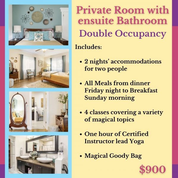 Magic In Your Life Retreat - Private Room with ensuite bathroom - Double Occupancy - March 21-23, 2025