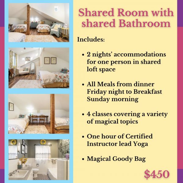 Magic In Your Life Retreat - Shared spacious room with shared bathroom - March 21-23, 2025